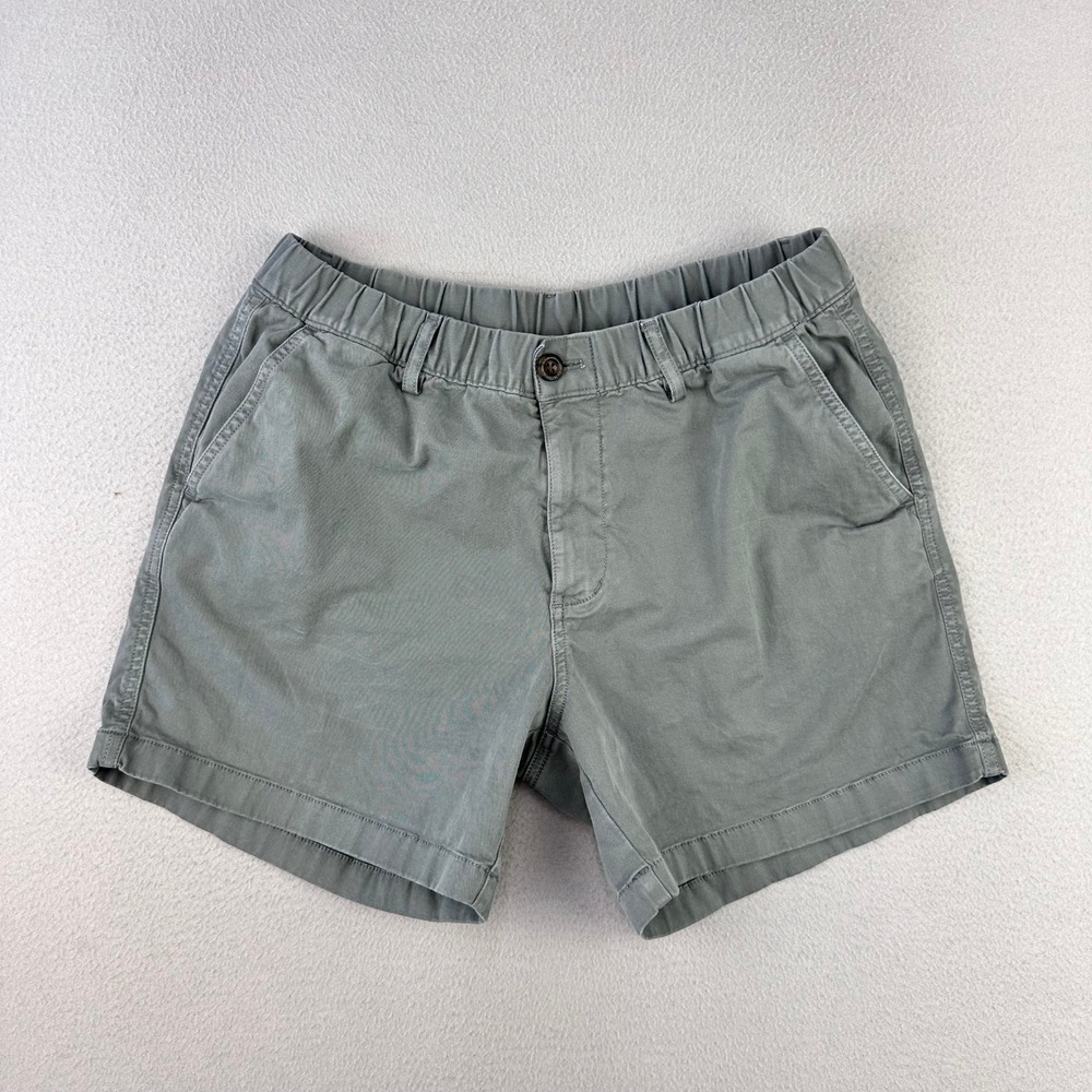 Bearbottom Chino Shorts 5.5" Mens Large Gray Preppy Stretch Canvas Casual Travel